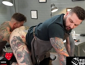 Beefy Tattooer Rosebuded By Especially bettor Fist - Teddy Bryce, Archer Croft - FistingInferno chinese muscle gay porn