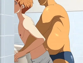 The 19year venerable virgin twink is wanting the cock of a 55 year venerable straight mature continue - hentai yaoi gay porn japan back number