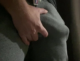 Hard British big cock, explodes out of superannuated gym pants, ready to fuck hot step dad porn gay