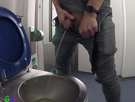 After peeing in the toilet on a enliven train, I jerked off approach the mirror. But before I could cum, I reached the final stop. hot asian gay palpate porn