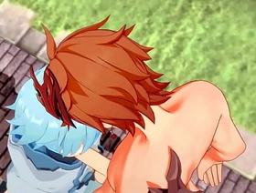 Genshin Impact Yaoi - Tartaglia x Chongyun blowjob increased by anal beside creampie - Sissy crossdress Japanese Asian Manga Anime Game Porn Gay japan classroom gay porn