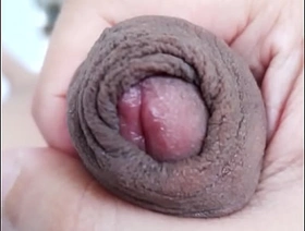 Jacking off my finalize cock, extreme closeup, foreskin play. August 12, 2023. chinese peak gay porn