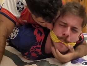 Rodrigo and Duratto soccer players having it away bound and gagged for the mischievous time undefined Private showing 1 hot pakistan gay porn