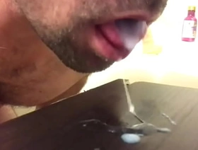 Lots of cum apropos my mouth, should I swallow it? hot gay porn video