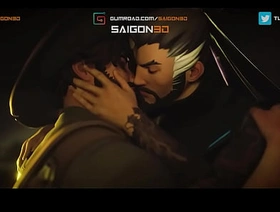 Overwatch 2 Hanzo x Cassidy Animation Intro gay porn hot muscular