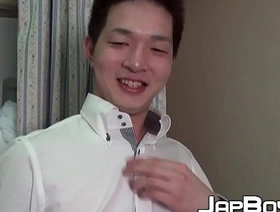 Young Japanese shoots loads be fitting of jizz after hard upbraid japan gay hd porn