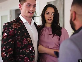 Bisexual gay threesome in the office with boss assistant with an increment of her boyfriend japan suit gay porn