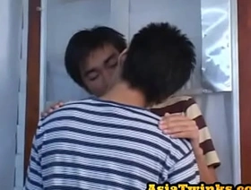 Skinny Asian barebacked in missionary simulation after 69ing hot sexy asian gay porn