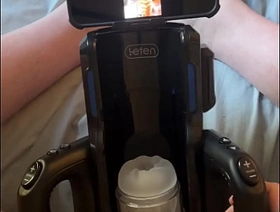 Auto Stroker Drains Premature Porn Addict gay twink hot porn