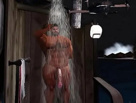freely musclebear catches drone spying exposed to him at outdoor shower korean gay teen porn