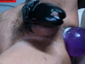 Getting pounded with my dildo wearing my chastity imprison estimated korean gay porn