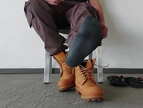 Drawing OFF MY YELLOW BOOT - TIMBERLAND japan muscular detached porn