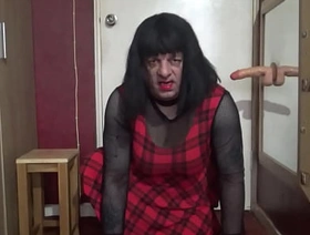 bisexual crossdresser just saying and showing you how much he wants to ride a real learn of and for you to cream right down the back of his throat gay porn hot dad