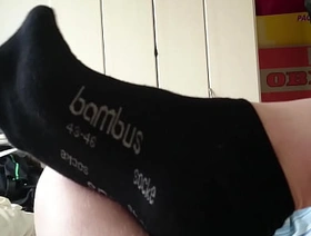 Schwarze Sneaker Socken daddy gay japan porn