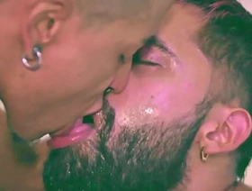 Mowgli Fucking Camilo Brown's Ass Bareback Filling His Mouth And Swapping The Cum In Hot Kiss gay porn sex japan