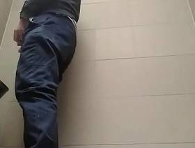 Young guy peeing with his uncut cock in a highway toilet gay porn anime japan