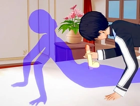 Sword Art Online Yaoi - Kirito Handjob and anal with creampie - Sissy crossdress Japanese Asian Manga Anime Film  Joke Porn Delighted hot felicitous boy Delighted porn