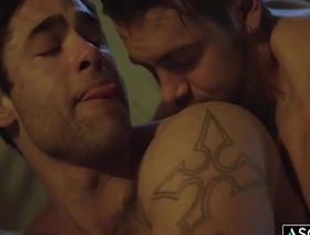 Dante Colle fucks his stepbrother Lucas Leons frying ass on the couch and adjacent to makes him moan loud china gay porn sex