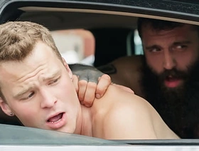 Stepson and Stepdad Try a Hot Fuck Sesh in The Jalopy - Dadperv gay chinese bear porn