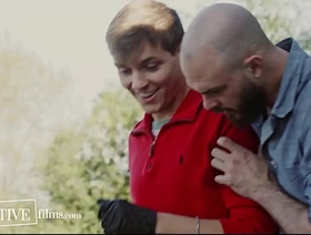 Spoiled Twink Seduces Older Handyman - Jack Bailey, Cliff Jensen - DisruptiveFilms hot teacher added to partisan joyous porn