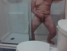 Chubby Asian Cums in Hotel Shower korean gay sex porn