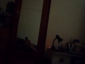 Vaibhav Lifts Up His Dick On His Bed In Front Of The Mirror In The Darkness Of His Bedroom gay chinese porn videos