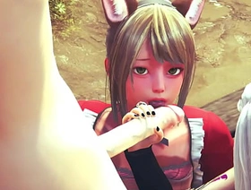 Yaoi Femboy - Threesome Femboys Hard Dealings - Sissy crossdress Japanese Asian Manga Anime Game Porn delighted chinese daddy delighted porn