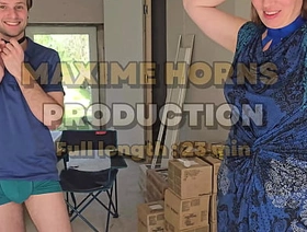 Maxime Horns and His Lovers: Hardcore Sex and Bisexual Pleasure anent Four in a Construction Site! hot sexy detached indian porn