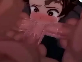 Tanjiro chupando o Hantengu (Hiperlactação) hot gay porn star gay porn