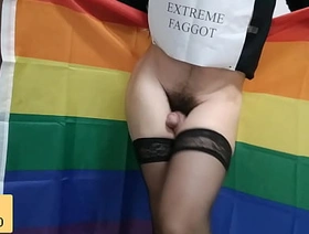 Possessed by an extreme faggotry 7 (faggot, fairy and more faggot) anal insertion (bottle, can, onion, pen, eraser hot sg gay porn