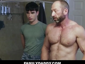 FamilyDaddy - Cute Twink Stepson Fucked By Hunk Stepdad After Helping His Shave His Body - Rob Quin, Muscled Madison hot asian hunks delighted porn