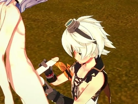 Genshin Impact Yaoi- Bennett Handjob and fucked by Razor - Japanese asian manga anime game porn gay gay chinese bdsm porn