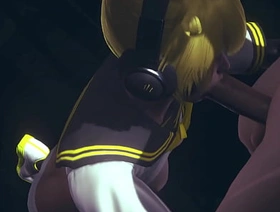 Vocaloid Femboy Yaoi - Can Len swallow this big cock? - Japanese Asian Manga anime game porn gay gay porn very hot