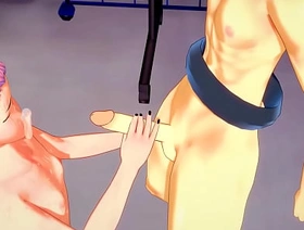 Jujutsu Kaisen Yaoi - Yuji Itadori Handjob and fucked by Sakuna - Coward crossdress Japanese Asian Manga Anime Game Porn cheerful porn korean cheerful sex