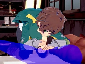 KonoSuba Yaoi - Kazuma blowjob with cum in his frowardness - Japanese Asian Manga anime game porn gay hot bobby gay porn