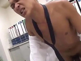 Suited Asian stud getting blown in his office - Gayfuror.com chinese trainer gay porn