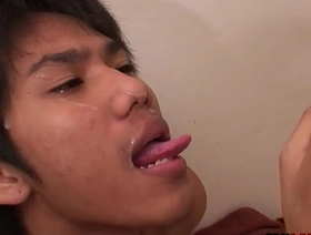 Cocksucking Asian twinks have bareback duo before pissing hot dildo gay porn