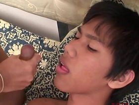 Anal fingered Asian twink breeded wits bf find out receiving bj korean gay hot porn