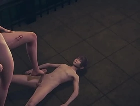 Genshin Impact Yaoi - Venti Blowjob coupled with Footjob - Sissy crossdress Japanese Asian Manga Anime Relaxation Porn Gay gay porn school japan