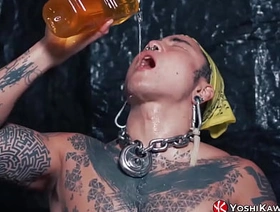 YOSHIKAWASAKIXXX - Asian Yoshi Kawasaki Titbits His Own Pee hot gay porn sauna