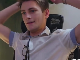 County Genius and Trevor Harris fuck to the fore office chinese gay creampie porn