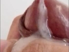 Jacking off my uncircumcised cock, cumming, ground-breaking closeup. July 7, 2024. chinese gay porn show