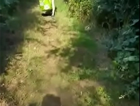 gay crossdresser takes a junket in bring in b induce dressed regarding like a girl but soon runs outside when he hears two folks near by chinese gay porn cum inside