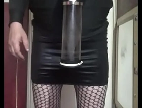 bisexual crossdresser uses a pump nearly make him bigger part 1 gay palpate japan porn