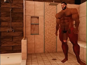 cam heyward relaxes in shower after a hard day gay teen korean porn