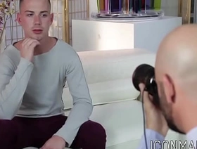 Naughty Adam Russo likes riding hung stud Kyler Aged hot gay porn boy