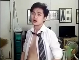 Cute Chinese Twink Strips Approximately added to Cums korean actor happy-go-lucky porn