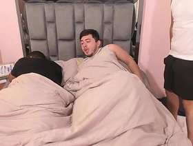 Fucking my exhausted friend's boyfriend bareback while he sleeps plus almost discovers us, fucked in his own bed. hiroto gay japan porn