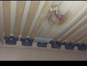 I fuck the hole in the mattress together with ejaculate sperm under the bed. korean gay webcam porn