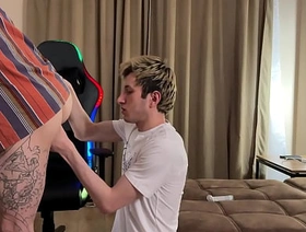 Distracted the Guy From the Game, Gave the Twink a Rimming plus Fucked Her Hard with a Big Dick plus Came my brother's hot friend gay porn